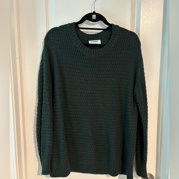 Old Navy knit dark green tunic length sweater size M - Picture 1 of 3